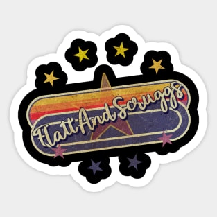 Flatt & Scruggs ElaCuteOfficeGirl Vintage Sticker